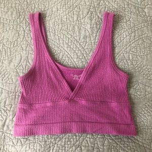 Out From Under Drew Seamless Surplice Bra Top 💘 pink